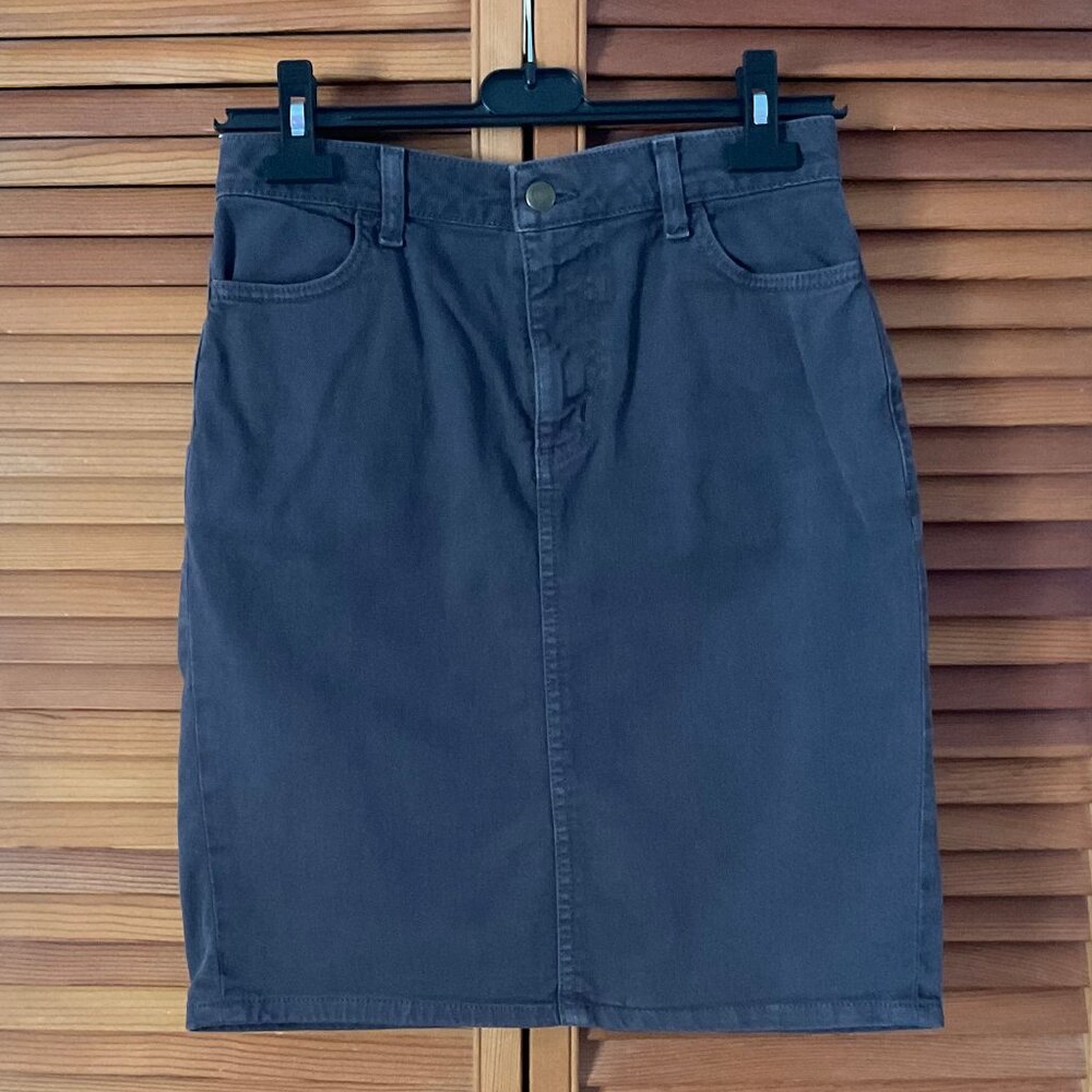 AMERICAN APPAREL Grey Denim Pencil Skirt Size M